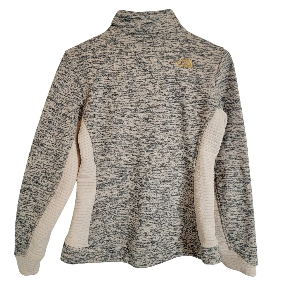 The North Face Crescent Full Zip Jacket Womens Small Grey Marled Casual Pockets